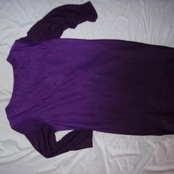 sweater dress ronni nicole womens size 8 purple long sleeve medium - Picture 4 of 5